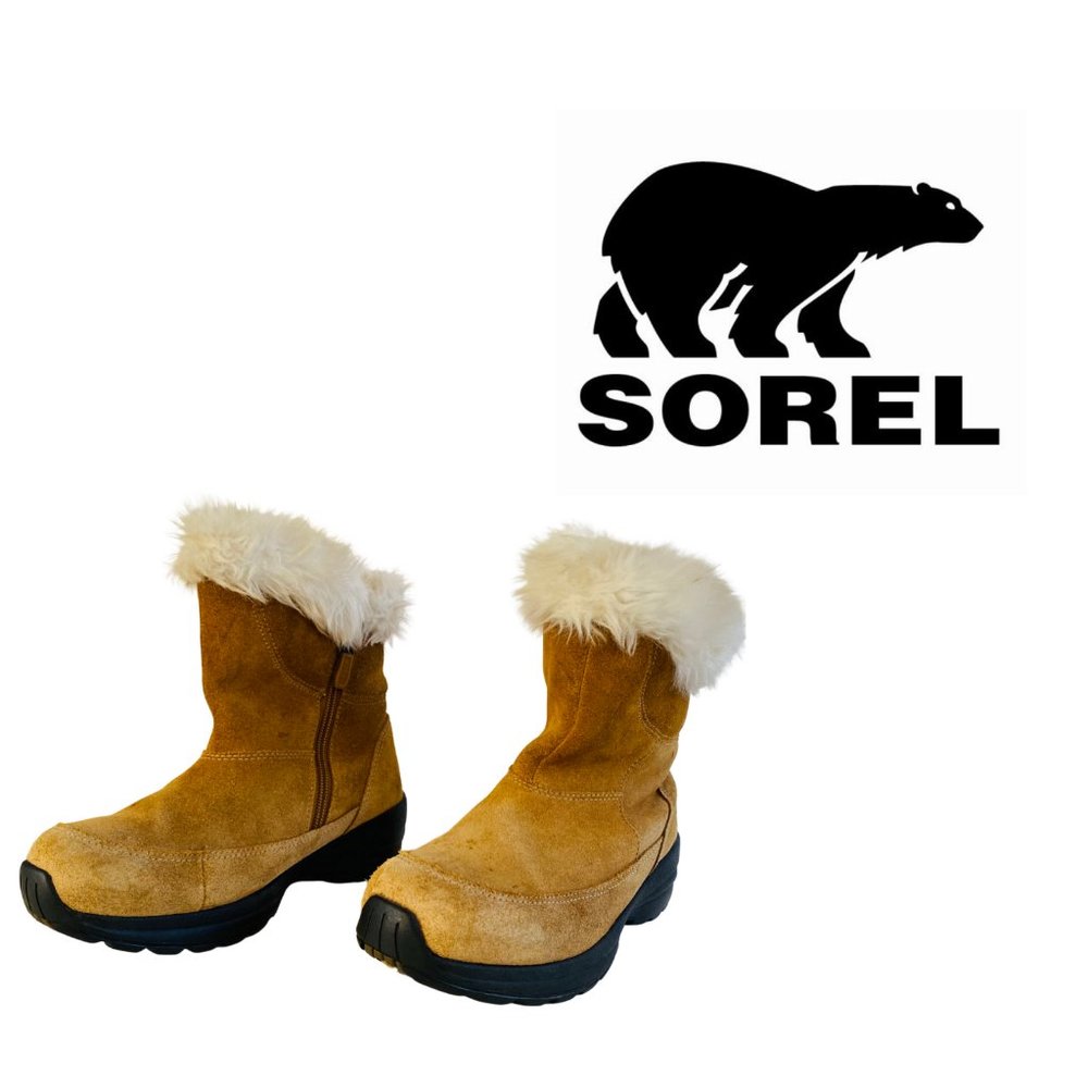 Women's Sorel Northern Lite Brown Boots - Size 8